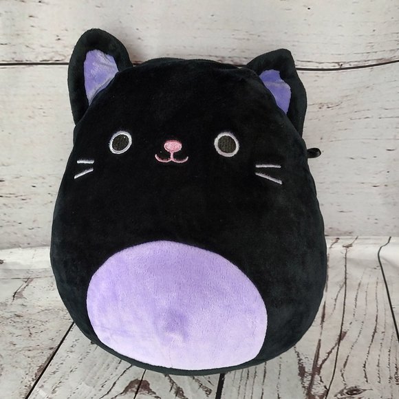 Squishmallows Autumn The Black Cat 8” Purple Halloween Soft Plush KellyToy - Picture 1 of 6